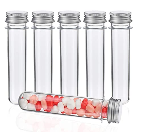 30 Reagenzgläser aus Kunststoff transparent mit Schraubverschluss 45ml Reagenzglas für Blumenvase Perlen Süßigkeiten Glasperlen Labor von SGerste