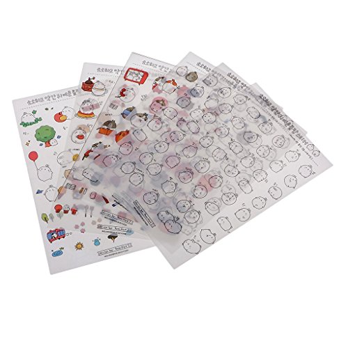 SGerste 6 Blatt viele süße fette faule Kaninchen transparent koreanische Aufkleber DIY Album Planer Tagebuch Dekoration Scrapbooking Label Aufkleber Kawaii Schreibwaren Geschenk SGerste 6 Blatt viele süße fette faule Kaninchen transparent koreanische Aufkleber DIY Album Planer Tagebuch Dekoration Scrapbooking Label Aufkleber Kawaii Schreibwaren Geschenk von SGerste