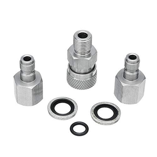 SGerste Edelstahl PCP Luftpistole Füllen Quick Connect Adapter 1/8 BSPP mit Steckern Fitting Connector Kupplung von SGerste