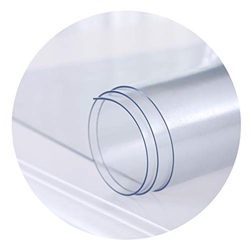 SHAARI Matt Tischdecke Dauerhaft Weiches Glas Ölbeständig Einfach Zu Säubern Tischfolie Schutzfolie Folie Zum Küche Restaurant Wohnzimmer, Anpassbar (2.0mm,120X120CM) von SHAARI