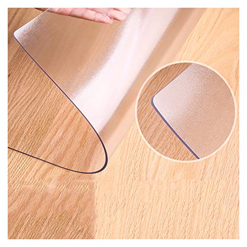 SHAARI Tapis Protège-Sol Office Matt Tischdecke 1,5 Mm Dick Wasserdicht Keine Wäsche Weichplastikglas PVC Gummiauflage Geschmacklos Tischschutz Folie, Mehrere Größen (50x100cm) von SHAARI