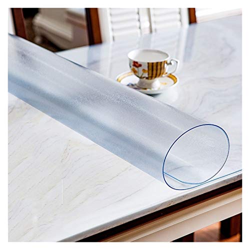 SHAARI Tischdecke Tischschutz Wasserdicht Cuttable Weiches Glas Tischfolie Schutzfolie Folie Zum Küche Restaurant Wohnzimmer Büro, Matten, Anpassbar (Matte-2.0mm,160x230cm) von SHAARI