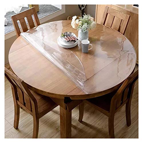 SHAARI Tischschutz Transparent Ölbeständig Runde Tischmatte Staubdicht Hohe Temperaturbeständigkeit Wohnzimmer Couchtischmatte PVC Tischabdeckung, 3 Dicken, 6 Spezifikationen (3.0mm,Diameter-70CM) von SHAARI