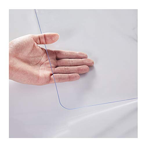 SHAARI Tischschutz Verdickte Kristallplatte PVC-Weichglas 1,6 MM, 2 MM Tischdecke Wasser- Und Ölbeständig Keine Wäsche Rechteck (1.6MM,80X150cm) von SHAARI