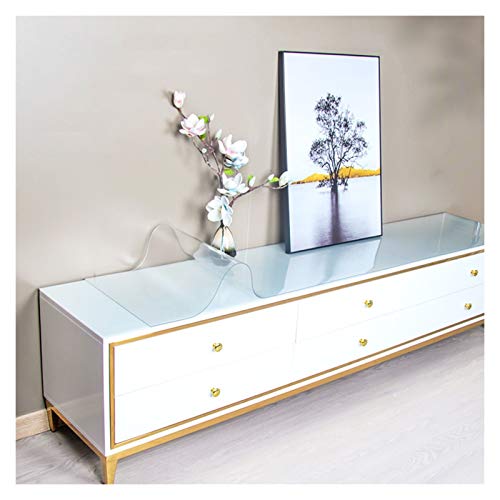 SHAARI Wachstuchtischdecke Transparent Tischschutz Wasserdicht Staubdicht Einfach Zu Säubern Wohnzimmer TV-Schrankmatte PVC Tischabdeckung 3 Dicken, 10 Spezifikationen (3.0mm,100X100cm) von SHAARI