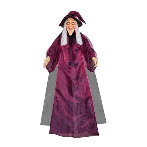 SHABD Halloween-Dekoration, Sprachsteuerung, Hexe, Großes Hängendes Gespenst, Leuchtende Geräusche Erzeugende Stange, Geisterhaus, Horror-Dekoration SHABD Halloween-Dekoration, Sprachsteuerung, Hexe, Großes Hängendes Gespenst, Leuchtende Geräusche Erzeugende Stange, Geisterhaus, Horror-Dekoration von SHABD