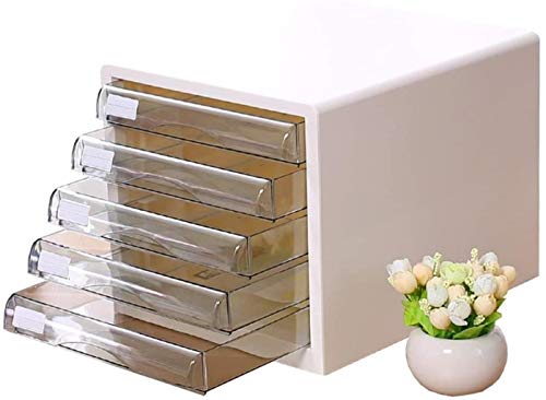 SHABOZ Büro-Schublade, Aktenschrank, Aktenschublade, Schreibtisch-Aktenschrank, Schublade, Aufbewahrungsbox A4, Akten, Büro, Organizer, Box (weiß) von SHABOZ