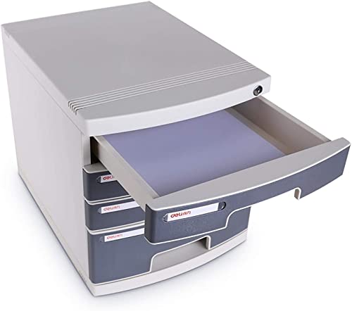 Schubladenbox für das Büro, Aktenordner für Heimbüro, Aufbewahrungsschubladen, Schreibtisch-Organizer aus PP-Material für Bürobedarf, mit Schublade und Verschluss von SHABOZ