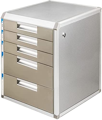 Schubladenbox für das Büro zu Hause, Aktenordner für das Heimbüro, Schubladen, Schreibtisch-Aufbewahrungseinheit aus Aluminiumlegierung, Aufbewahrungsbox, von SHABOZ