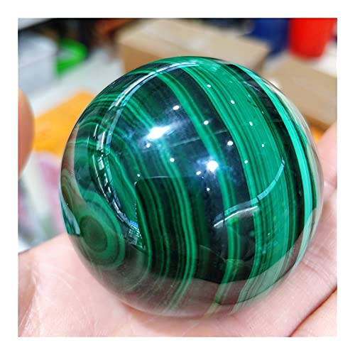SHAFACIAL Natürliche Edelsteine ​​Malachit Echte Kristalle Kugeln Chakren Heilung Ball Malakite Schmucksteine ​​Mineralien Kollektion Reiki Dekor Spirituelle Unterstützung(4.5-5cm) von SHAFACIAL