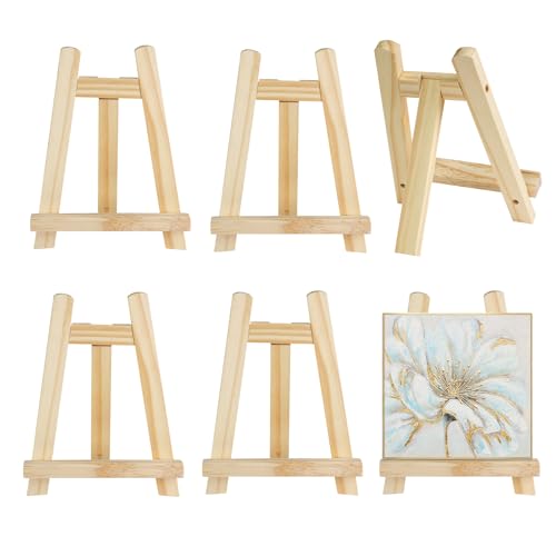 6 Stück Staffelei Klein, SHAIDOJIO 15x20cm Mini Staffelei Tsch, Faltbare Tischstaffelei, Tischstaffelei Holz für Display, Kleine Leinwand Ständer für Fotos Gemälde Karte Hochzeit Party Dekoration 6 Stück Staffelei Klein, SHAIDOJIO 15x20cm Mini Staffelei Tsch, Faltbare Tischstaffelei, Tischstaffelei Holz für Display, Kleine Leinwand Ständer für Fotos Gemälde Karte Hochzeit Party Dekoration von SHAIDOJIO
