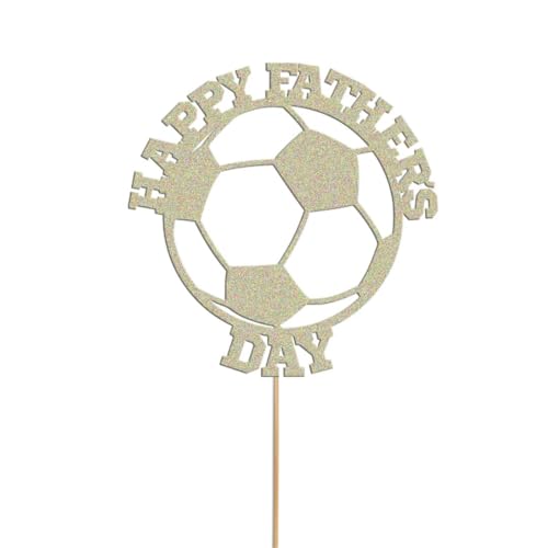 Happy Father's Day Fußball-Kuchenaufsatz mit Aufschrift "Dad Daddy", glitzernd, Kuchendekoration Happy Father's Day Fußball-Kuchenaufsatz mit Aufschrift "Dad Daddy", glitzernd, Kuchendekoration von SHAMSCO