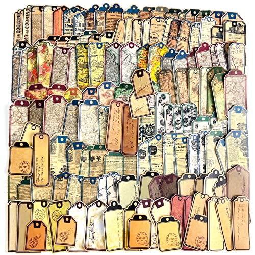 160 Stück Vintage Label Aufkleber, Scrapbook Journaling Dekorative Aufkleber Label, für Scrapbooking, DIY Kunsthandwerk, Tagebuch Notebook, Laptops von SHANFAA
