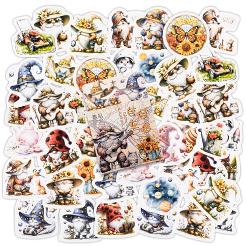 46 Stücke Gnome Aufkleber, Kawaii Aufkleber für Kinder Teens Erwachsene Reisekoffer, Laptop, Planer, Kalender, Scrapbook, Koffer, Notizbücher, Journal 46 Stücke Gnome Aufkleber, Kawaii Aufkleber für Kinder Teens Erwachsene Reisekoffer, Laptop, Planer, Kalender, Scrapbook, Koffer, Notizbücher, Journal von SHANFAA