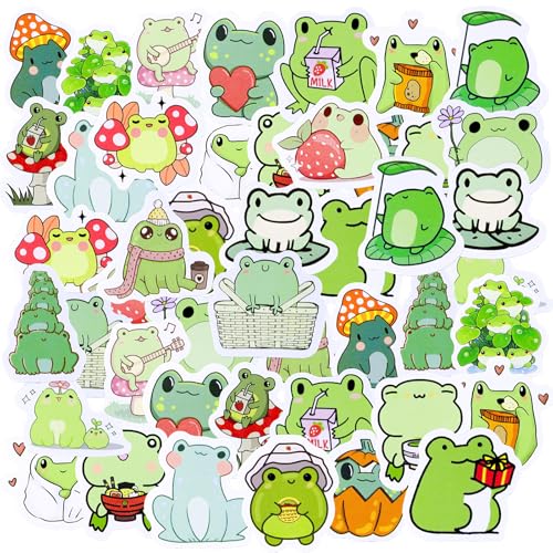 46 Stücke Nette Frosch Aufkleber, Cartoon Tier Thema für Kinder Teens Erwachsene - Reisekoffer, Laptop, Planer, Kalender, Scrapbook, Koffer, Notizbücher, Journal 46 Stücke Nette Frosch Aufkleber, Cartoon Tier Thema für Kinder Teens Erwachsene - Reisekoffer, Laptop, Planer, Kalender, Scrapbook, Koffer, Notizbücher, Journal von SHANFAA