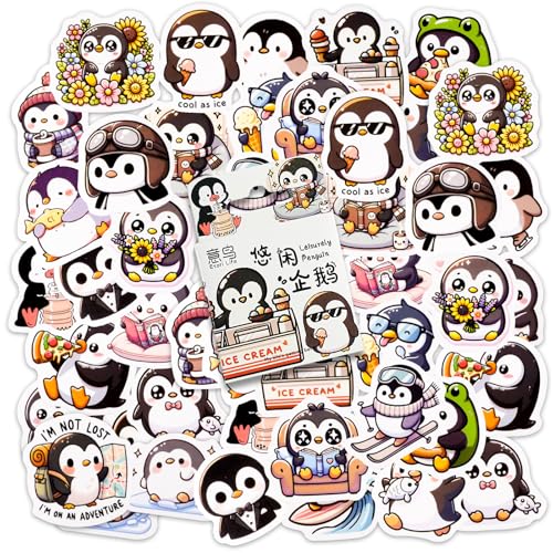 46 Stücke Pinguin Aufkleber, Cartoon Pinguin Theme Aufkleber für Kinder Teens Erwachsene Reisekoffer, Laptop, Planer, Kalender, Scrapbook, Koffer, Notizbücher, Journal 46 Stücke Pinguin Aufkleber, Cartoon Pinguin Theme Aufkleber für Kinder Teens Erwachsene Reisekoffer, Laptop, Planer, Kalender, Scrapbook, Koffer, Notizbücher, Journal von SHANFAA