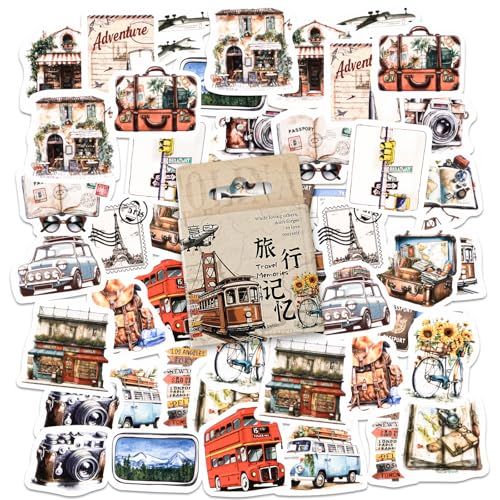 46 Stücke Reise Aufkleber, Scrapbook Dekorative Aufkleber für Kinder Teens Erwachsene Reisekoffer, Laptop, Planer, Kalender, Scrapbook, Koffer, Notizbücher, Journal 46 Stücke Reise Aufkleber, Scrapbook Dekorative Aufkleber für Kinder Teens Erwachsene Reisekoffer, Laptop, Planer, Kalender, Scrapbook, Koffer, Notizbücher, Journal von SHANFAA