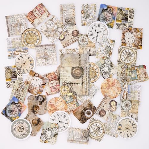46 Stücke Vintage Uhr Aufkleber, Mini Größe Scrapbook Aufkleber, DIY Dekoration Aufkleber für Reisekoffer, Laptop, Planer, Kalender, Scrapbook, Koffer, Notizbücher, Journal 46 Stücke Vintage Uhr Aufkleber, Mini Größe Scrapbook Aufkleber, DIY Dekoration Aufkleber für Reisekoffer, Laptop, Planer, Kalender, Scrapbook, Koffer, Notizbücher, Journal von SHANFAA