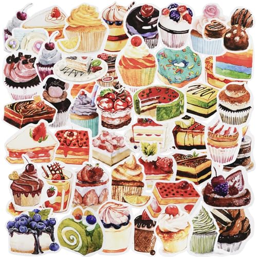50 Stück Dessert-Kuchen-Aufkleber, Kawaii, köstliche Kuchenaufkleber, Scrapbook-Aufkleber für Laptops, Wasserflaschen, Fahrräder, Handys, Gepäck, Skateboard für Erwachsene, Teenager, Mädchen, Kinder 50 Stück Dessert-Kuchen-Aufkleber, Kawaii, köstliche Kuchenaufkleber, Scrapbook-Aufkleber für Laptops, Wasserflaschen, Fahrräder, Handys, Gepäck, Skateboard für Erwachsene, Teenager, Mädchen, Kinder von SHANFAA