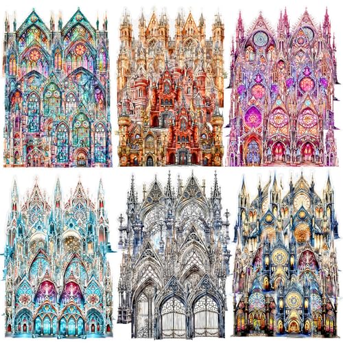 60 Stücke Große Größe Gotische Schloss Aufkleber, PET Transparente Wasserdichte Dekorative Aufkleber, Vintage ästhetische Aufkleber für Scrapbooking, DIY Handwerk, Journaling, Junk Journal 60 Stücke Große Größe Gotische Schloss Aufkleber, PET Transparente Wasserdichte Dekorative Aufkleber, Vintage ästhetische Aufkleber für Scrapbooking, DIY Handwerk, Journaling, Junk Journal von SHANFAA