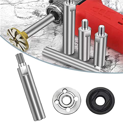 SHANGYU 3-teiliges Winkelschleifer-Verlängerungs-Pleuel, Edelstahl-Rotations-Verlängerungsschaft-Set, langlebiger Poliermaschinen-Adapter, Hebelschleifer-Adapter, Power Drill Bit-Verlängerungen von SHANGYU