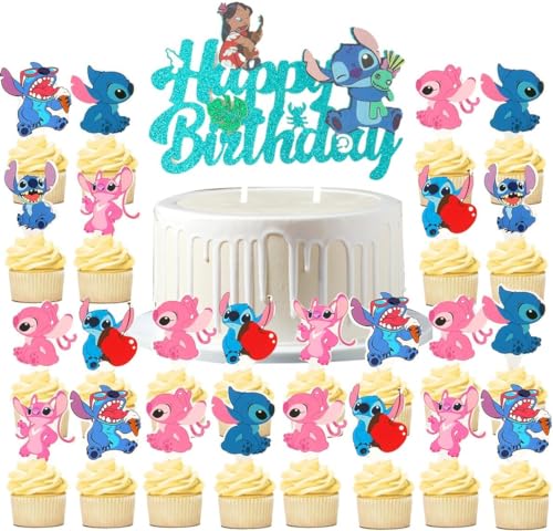 Cupcake Topper, 25pcs Tortendeko Geburtstag Kinder, Tortendeko Geburtstag, Kuchen Deko Geburtstag, Happy Birthday Cake Topper, Cake Topper Kindergeburtstag (C) von SHANKAM
