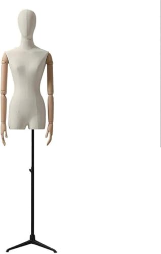 SHANYAYALI Professionelle Schneiderpuppe mit Kopf, Schneiderbüste, Modell, Stativfuß, Puppenarme, Schwarz SHANYAYALI Professionelle Schneiderpuppe mit Kopf, Schneiderbüste, Modell, Stativfuß, Puppenarme, Schwarz von SHANYAYALI