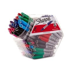 Sharpie Mini Permanent Marker | feine spitz | gemischte Farben | 72er-Kanister von SHARPIE