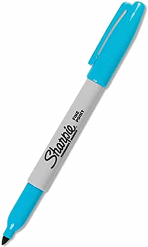 SHARPIE Feine Spitze in Form einer Ziffer, blau, Permanent-Marker – Permanent-Marker (Blau, Spitze in Zahlenform, mehrfarbig, fein, Metall, Papier, Kunststoff, AP) von SHARPIE
