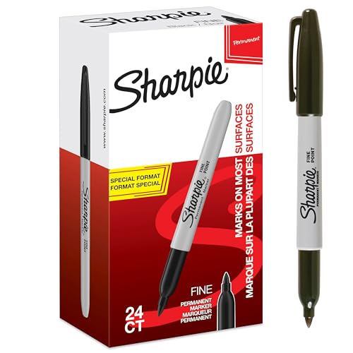 Sharpie Permanent Marker | Marker Stifte mit feiner Spitze | schwarz | 24 Stück Market Set von SHARPIE