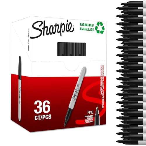 Sharpie Permanent Marker | Marker Stifte mit feiner Spitze | schwarze Tinte | 36 Stück Market Set Sharpie Permanent Marker | Marker Stifte mit feiner Spitze | schwarze Tinte | 36 Stück Market Set von SHARPIE