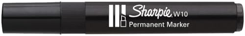 Sharpie Permanent-Marker W10, Keilspitze, schwarz VE=1 von SHARPIE