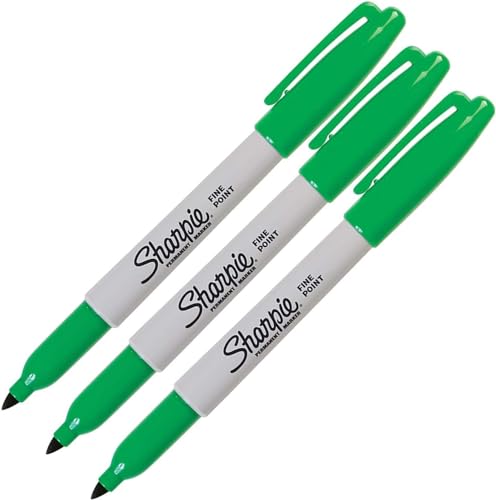 Sharpie Permanentmarker, feine Spitze, 3 Stück Fine grün Sharpie Permanentmarker, feine Spitze, 3 Stück Fine grün von SHARPIE