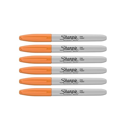 Sharpie Permanentmarker | Feine Spitze | Orange | 6 Zählen Sharpie Permanentmarker | Feine Spitze | Orange | 6 Zählen von SHARPIE
