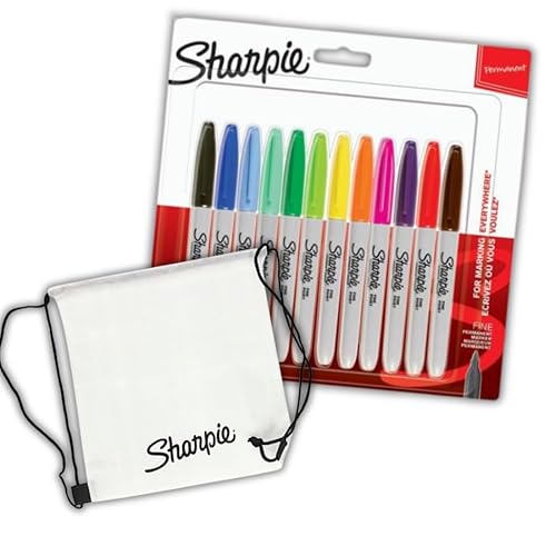 Sharpie Permanentmarker Fine Point (BL12) + Sharpie-Tasche Sharpie Permanentmarker Fine Point (BL12) + Sharpie-Tasche von SHARPIE