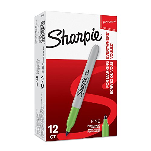 Sharpie-Permanentmarker (mit feiner Spitze) 12er-Packung, lindgrün von SHARPIE