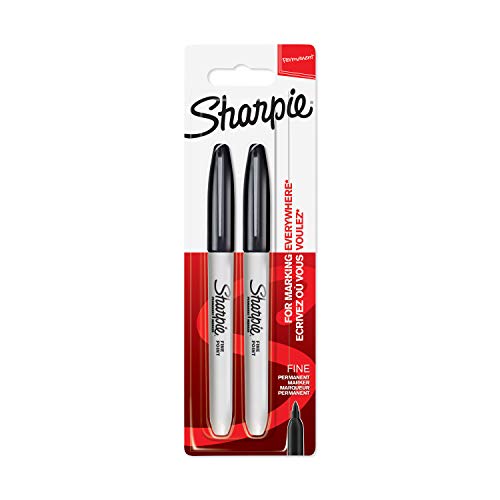 Sharpie Permanentmarker 2er 0,9mm schwarz Blister von SHARPIE