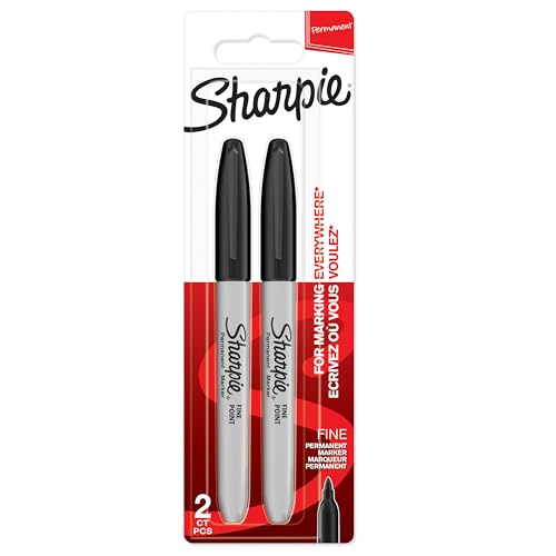 Sharpie Permanent Marker | Marker Stifte mit feiner Spitze | schwarze Tinte | 2 Marker Stifte von rOtring