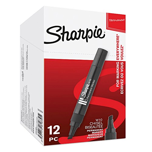 Sharpie W10 Permanentmarker | Keilspitze | schwarz | 12er Box Sharpie W10 Permanentmarker | Keilspitze | schwarz | 12er Box von SHARPIE