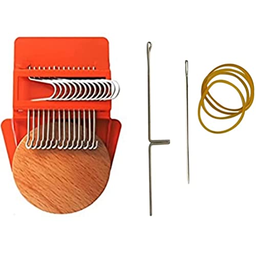 SHARRA Small Loom Speedweve Type Weave Tool Schnell Mini Mending Loom Hand Weaving Tool Repair Tool Kit Haushalt Einfach zu tragende Strickmaschine Speedweave Stopfmaschine von SHARRA