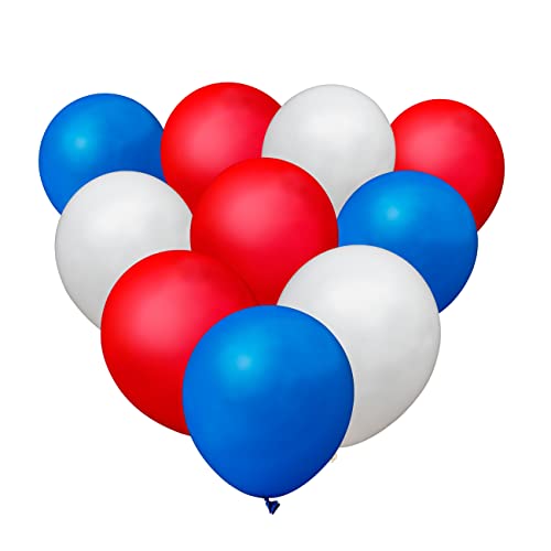 100 Stück rot weiß blau Luftballons King Charles III Krönung Party Sport Pub BBQ Royal Thema Union Jack Französisch USA Event Dekorationen 100 Stück rot weiß blau Luftballons King Charles III Krönung Party Sport Pub BBQ Royal Thema Union Jack Französisch USA Event Dekorationen von SHATCHI
