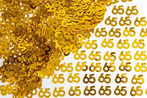 28 g Gold 65. Geburtstag Konfetti Folie Metallic Glitzer Tisch Streusel Alter Geburtstag Party Dekorationen von SHATCHI
