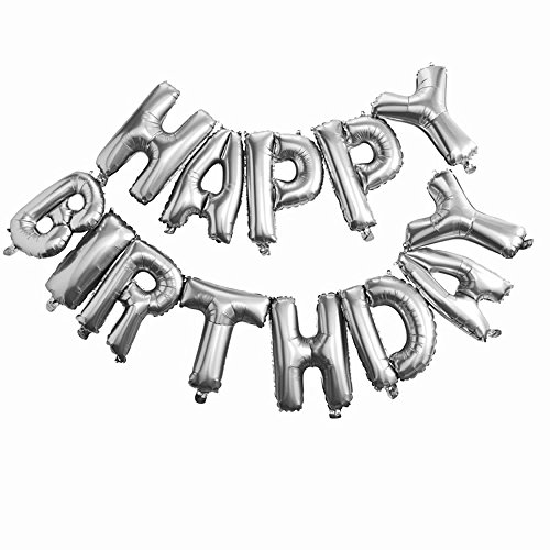 40,6 cm Folienballons, mehrfarbig, Alphabet, Buchstaben, Geburtstagsparty-Dekorationen von SHATCHI