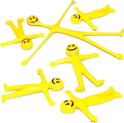 50 Stück gelbe dehnbare Herren-Partytütenfüller für Kinder, Unisex, dehnbarer Mann, gelb, Kinder-Partytütenfüller für Kinder, Lächeln, Männer, Klassenzimmer, Glücksbringer, Spielzeug, 50 Stück gelbe dehnbare Herren-Partytütenfüller für Kinder, Unisex, dehnbarer Mann, gelb, Kinder-Partytütenfüller für Kinder, Lächeln, Männer, Klassenzimmer, Glücksbringer, Spielzeug, von SHATCHI
