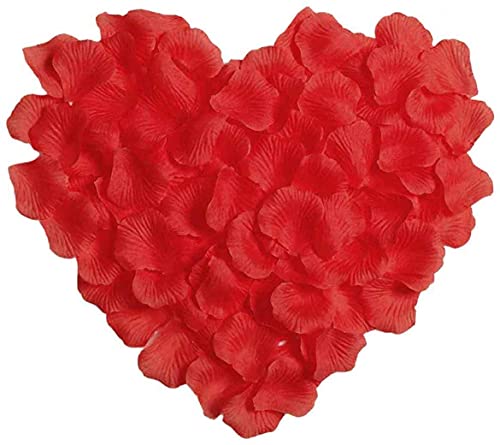 SHATCHI 500 Stück tiefrote Seiden-Rosenblätter Muttertag Hochzeit Konfetti Jahrestag Tischdekoration Taufe Blumen Streudeko SHATCHI 500 Stück tiefrote Seiden-Rosenblätter Muttertag Hochzeit Konfetti Jahrestag Tischdekoration Taufe Blumen Streudeko von SHATCHI
