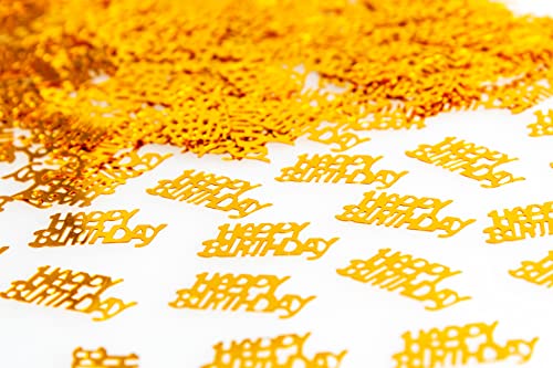 SHATCHI Konfetti, 14 g, goldfarben, Happy Birthday, Tischstreuung, glitzernd, Sternenstaub, Party-Dekorationen für Kinder und Erwachsene, Gold SHATCHI Konfetti, 14 g, goldfarben, Happy Birthday, Tischstreuung, glitzernd, Sternenstaub, Party-Dekorationen für Kinder und Erwachsene, Gold von SHATCHI