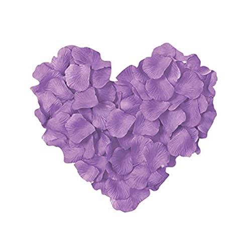 SHATCHI Rosenblätter aus Seide, hellviolett, für Muttertag, Hochzeit, Hochzeitstag, Tischdekoration, Taufe, Streublumen, 1000 Stück SHATCHI Rosenblätter aus Seide, hellviolett, für Muttertag, Hochzeit, Hochzeitstag, Tischdekoration, Taufe, Streublumen, 1000 Stück von SHATCHI