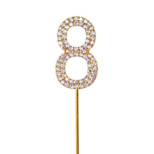 SHATCHI SHATCHI-799 0–9 Gold/Silber Diamant glitzernder Tortenaufsatz, Alterszahlen, Jahr für Männer, Jungen, Frauen, Mädchen, Geburtstag, Jahrestag, Party-Dekorationen SHATCHI SHATCHI-799 0–9 Gold/Silber Diamant glitzernder Tortenaufsatz, Alterszahlen, Jahr für Männer, Jungen, Frauen, Mädchen, Geburtstag, Jahrestag, Party-Dekorationen von SHATCHI