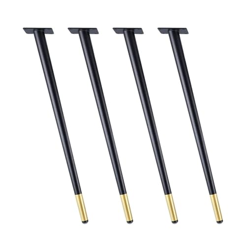 4 Stück Möbelbeine, 45–72 cm, Stuhl, konische Möbelfüße aus Metall, Frisiertischbeine, hohe Tischfüße for Esstisch(BG Slant 45cm) von SHBHWS