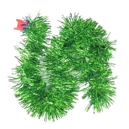 SHBHWS 1,5 mt Weihnachtsdekoration Band Girlande Ornamente Bunte Streifen for Weihnachtsbaum Bar Tops Hochzeit Party Dekoration Lieferungen(Green) von SHBHWS
